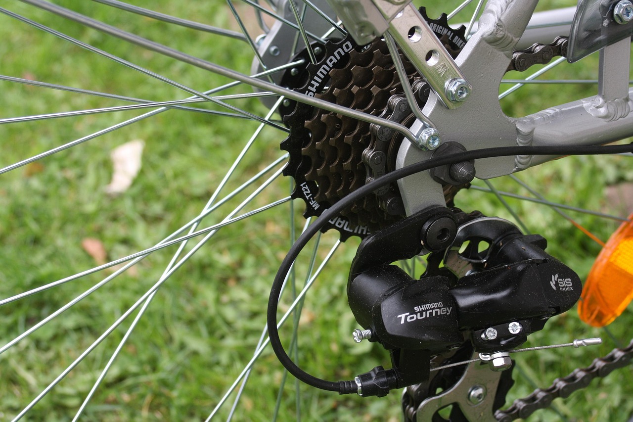 bicycle gearshift, derailleur, gear shift, corridors, chain, bicycle chain, bicycle, shimano, tourney, trip, outdoor, spokes, shimano, shimano, shimano, shimano, shimano