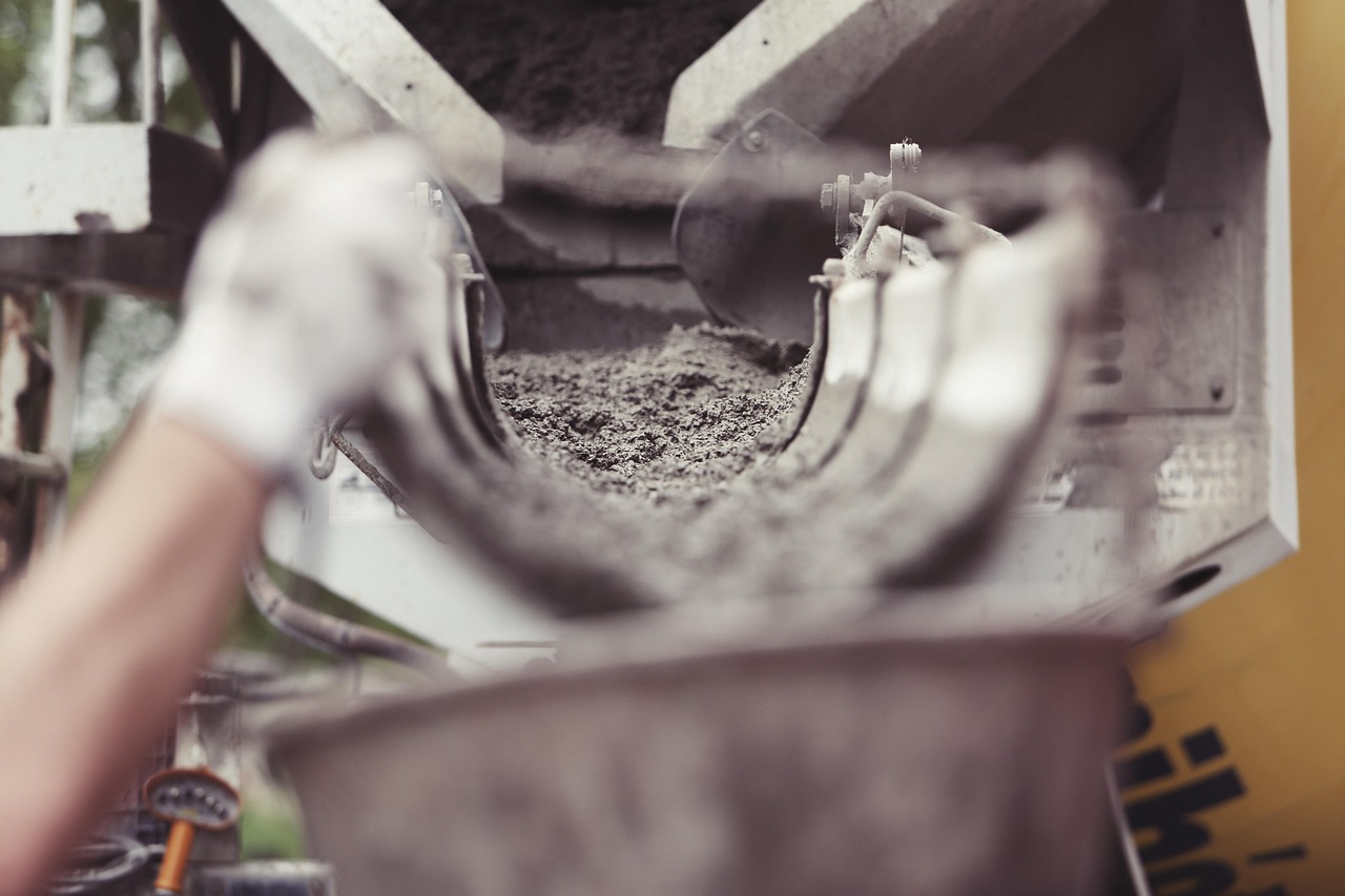 cement, concrete, construction, worker, working, build, chute, job, laborer, hard work, labor, paving, asphalt, glove, arm, cement, cement, cement, cement, cement